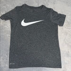 Nike Kids Charcoal Gray Dri-FIT Tee